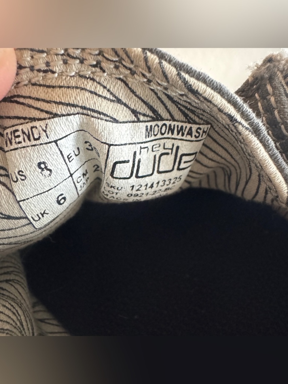 Hey Dude | grey slip on shoes | 8 - Picture 3 of 3
